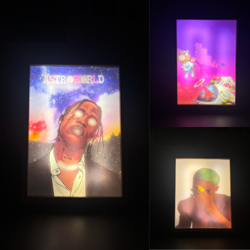 AlbumTags Original LED Paintings