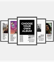 3x Customizable Album Posters
